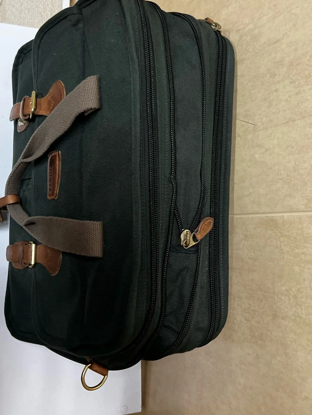 Vintage Laptop Briefcase Messenger Bag